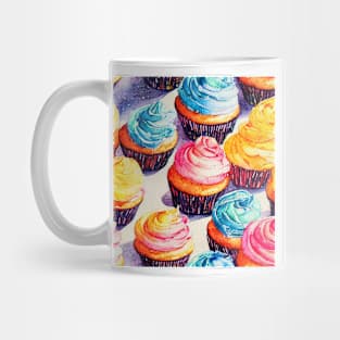 Watercolor cupcake pattern Mug